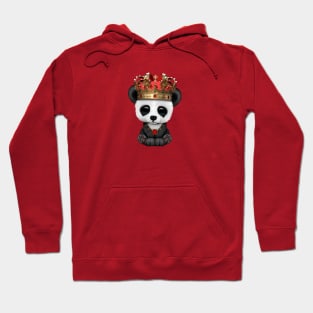 Cute Royal Panda Bear Wearing Crown Hoodie